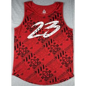 Bailey Apparel Hustle 23 Graphic Tank Top Men's Large Red Black